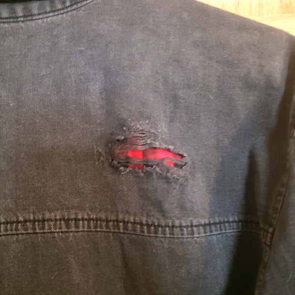 American Eagle Black Jean Jacket - Picture 6 of 6